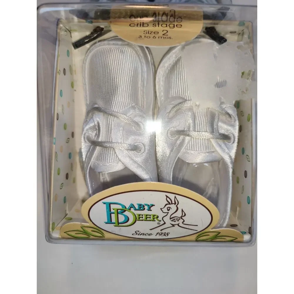 Baby Deer Crib Stage Baby Shoes Size 2 - 3-6 Months NWT
